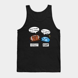 Cute American football and rugby Tank Top